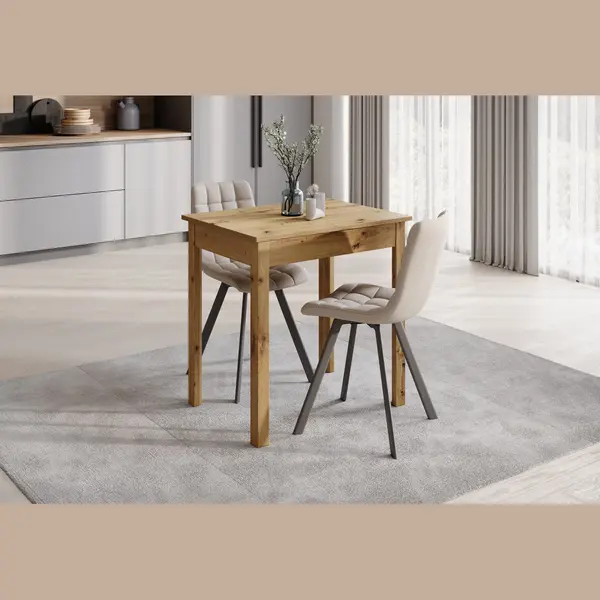 Meubella Eetkamertafel Steve - Eiken - 75 Cm thumbnail