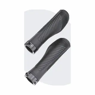 Voltano Ergonomisch Gevormde Fiets Handvatten 132/132 Mm - Stevige Imbus Bevestiging - Anti Plak Coating - Verhoogde Grip Fietshandvatten Voor