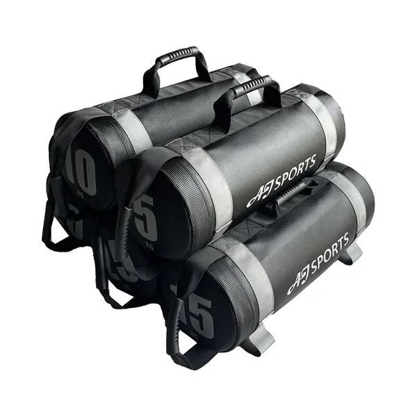 Aj-Sports Powerbag Set 5-delig - Core Powerbag - Sandbag - Gewichtszak - Zandzak - Weight Bag - Fitness & Crossfit - Hyrox - Zwart thumbnail