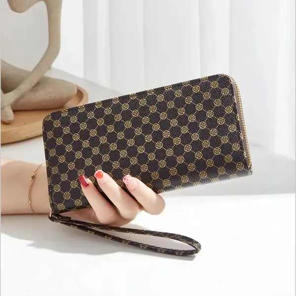 Actie4you® - Dames Wallet - Luxe Grote Dames Portemonnee - Smartphonehouder - Pasjeshouder - Creditcardhouder - Pu Leer - 11 Pasjes - Extra Vakken - thumbnail