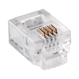 Orbit Electronic RJ11 Connector - 4P 6C - 10 Stuks
