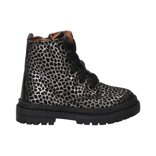 Ikke Ik-Ke Veterboots - Meisjes - Zwart - Maat, 25 thumbnail