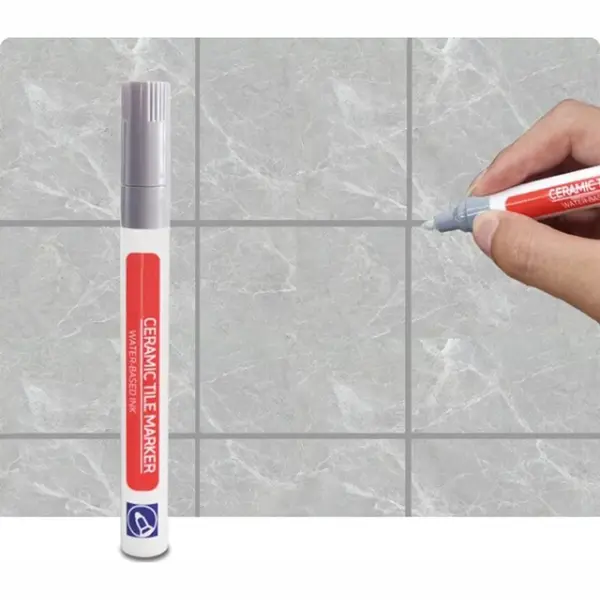 Voegenstift | Voegenmarker | Tegelreparatie | Voegenreiniger | Grijs thumbnail