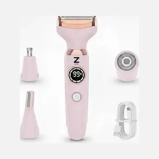 Ladyshave Voor Vrouwen - 4 In 1 Scheerapparaat - Oksels - Benen - Neustrimmer - Wenkbrauw - Neus - Zeri