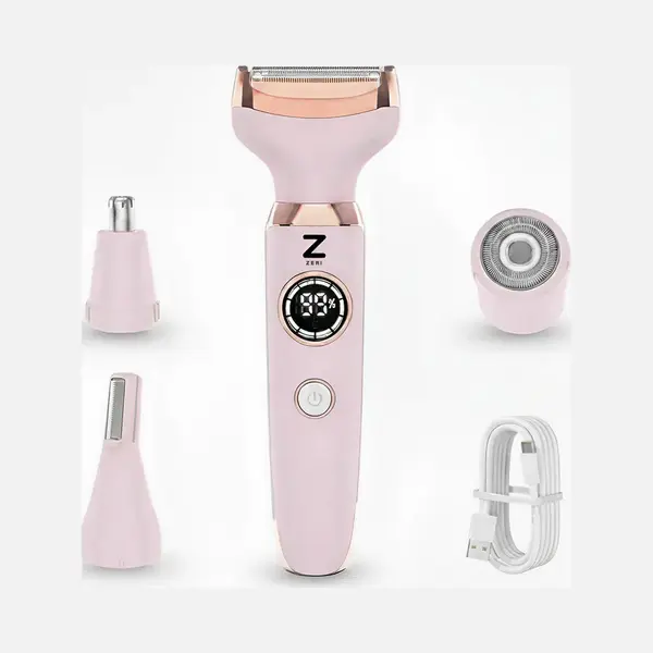 Ladyshave Für Frauen - 4 In 1 Rasierer - Achseln - Beine - Nasentrimmer - Augenbrauen - Nase - Zeri thumbnail