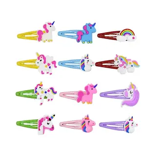Haarspeldjes - 12 Stuks - Unicorn - Regenboog - Schattig - Meisje - Leuk Als Cadeautje