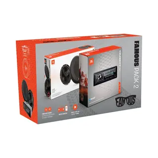 Jbl Famous Pack2 - Autoradio Celebrity150 + Stage265M Autospeakers - Bluetooth Usb Sd Fm - 480W