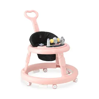 Deryan Mover - Loopstoel - Inclusief Duwstang - Roze