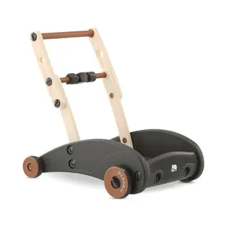 Deryan Mace Luxe Loopwagen - Looprek Baby - Zwart/Cream