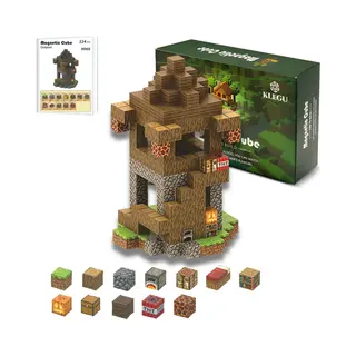 Klegu Magnetisch Speelgoed – Magnetisch Bouwspeelgoed 224 Stuks – Magnetische Bouwstenen - Magnetische Blokken – Montessori Speelgoed – Magneten