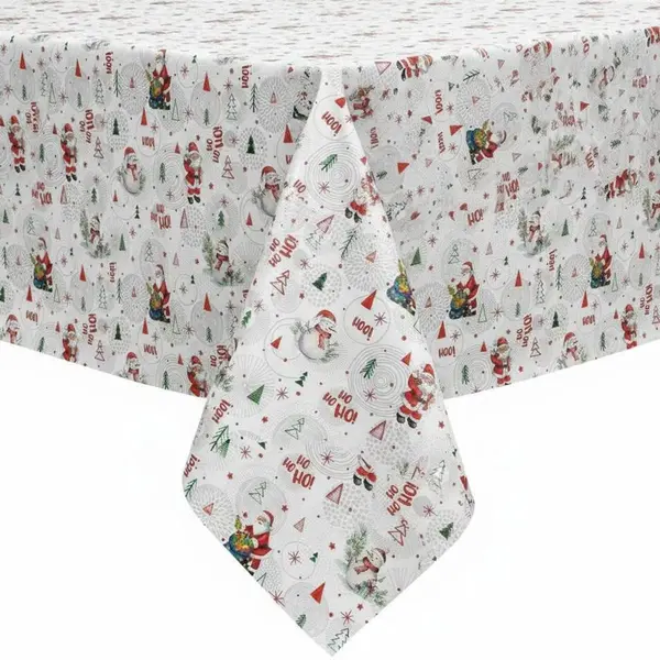 Protecttable - Kerst Tafelzeil HoHoHo 140x230cm - Tafelkleed Afwasbaar - Kunststof thumbnail