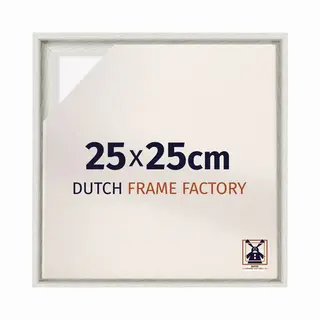 Dutch Frame Factory - Schattenfugenrahmen 25x25 - White Wash - Rahmen Für Leinwand Bilder Auf Keilrahmen - Mdf - Lausanne