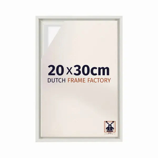 Dutch Frame Factory - Schattenfugenrahmen 20x30 - Weiß Matt - Rahmen Für Leinwand Bilder Auf Keilrahmen - Mdf - Lausanne thumbnail