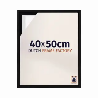 Dutch Frame Factory - Fotokader 40x50 Cm - Zwart Mat - Mdf Fotokader Met Ontspiegeld Kunstglas - Kader 40x50 Cm - Lausanne