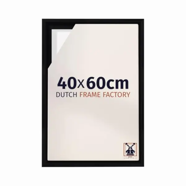 Dutch Frame Factory - Schattenfugenrahmen 40x60 - Schwarz Matt - Rahmen Für Leinwand Bilder Auf Keilrahmen - Mdf - Lausanne thumbnail