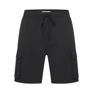 Mario Russo Cargo Short Zeno - Korte Broek Heren Met Zakken - Cargo Broeken - Shorts Heren - Wandelbroek - Werkbroek - Zwart