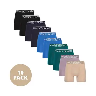 Mario Russo Boxershorts - Boxershort Heren - Onderbroeken Heren - 10-pack - L - Style Mix