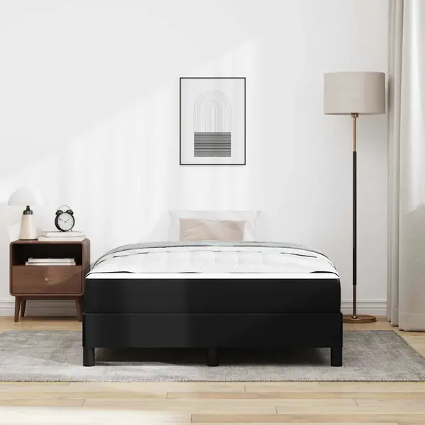 Bett Mit Matratze Schwarz 120 X 200 Cm Kunstleder Vidaxl thumbnail