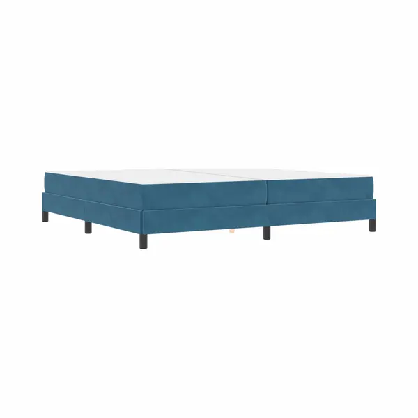 Boxspringbett Mit Matratze Dunkelblau 200 X 200 Cm Samt Vidaxl thumbnail