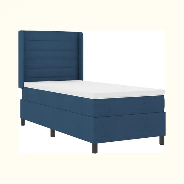 VidaXL Boxspring Bed Met Matras Met Hoofdeinde Blauw 200 X 80 Cm Stof thumbnail