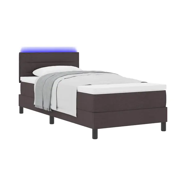 Boxspringbett Mit Matratze Dunkelbraun 80 X 200 Cm Stoff Vidaxl thumbnail