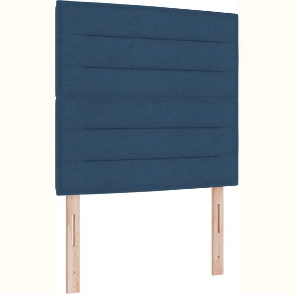 Boxspringbett Mit Matratze Mit Kopfteil Blau 90 X 200 Cm Stoff Vidaxl thumbnail