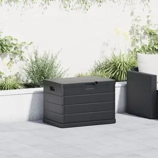 Gartenlagerbox Anthrazit 77, 5 X 54, 5 X 53 Cm Plastik Vidaxl