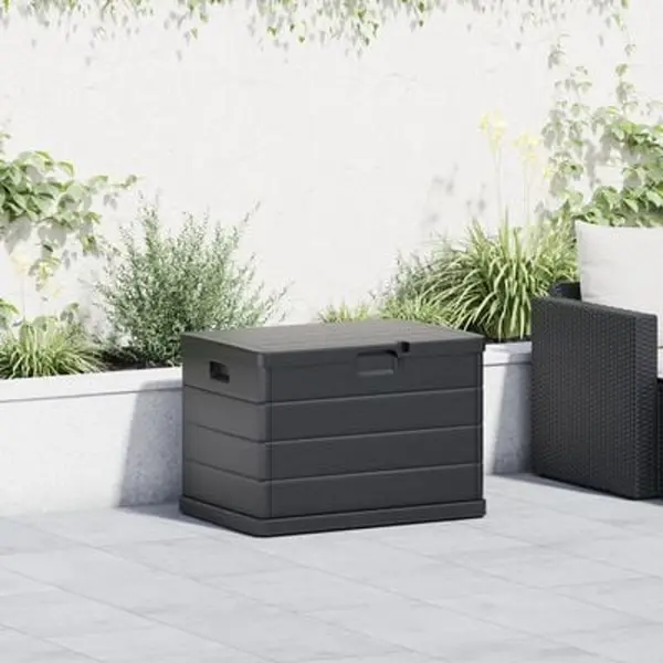 Gartenlagerbox Anthrazit 77, 5 X 54, 5 X 53 Cm Plastik Vidaxl thumbnail