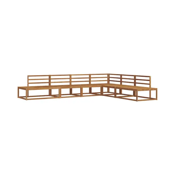 VidaXL Buiten Bank Set 6 Stuk Naturel Massief Acacia Hout thumbnail