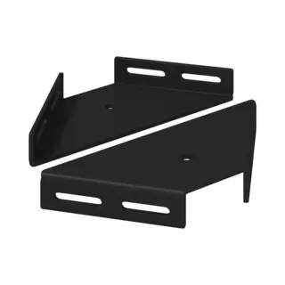 VidaXL Hoekbeugel 2 Pcs Zwart 138, 5 X 50, 5 X 16 Mm IJzer
