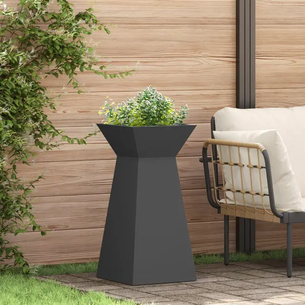 Säulen Pflanzer Schwarz 35 X 35 X 73 Cm Stahl Vidaxl thumbnail