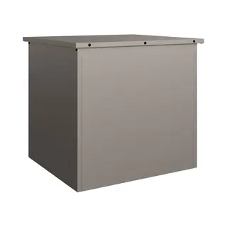 VidaXL Außenlagerbox Rostig 55 X 50, 5 X 50 Cm Stahl, Garten Aufbewahrungsbox, Wetterfestes Möbel, Rechteckiger Stahl Organizer Für Deinen