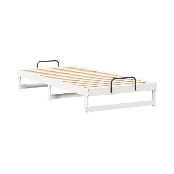 VidaXL Bedframe Wit 100 X 200 Cm Massief Grenenhout thumbnail