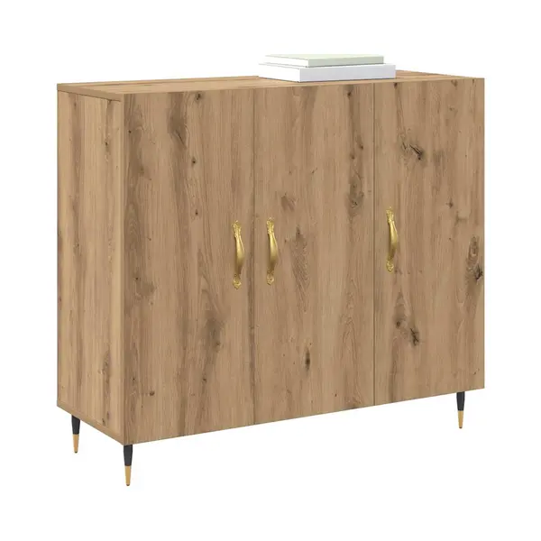 Sideboard Braun 90 X 34 X 80 Cm Holzwerkstoff Vidaxl thumbnail