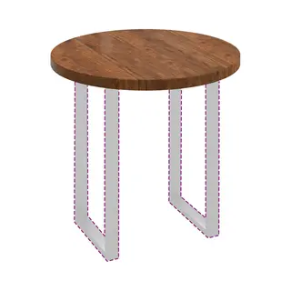 VidaXL Tischplatte Hellbraun Ø 80 X 4 Cm Massivholz Eiche