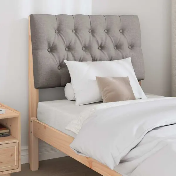 Gepolstertes Kopfteil Taupe 80 Cm Massives Kiefernholz Vidaxl thumbnail