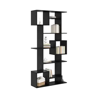 VidaXL Bücherregal Schwarz Eichen-Optik 92 X 29 X 188 Cm Holzwerkstoff