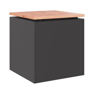 Gartenbank Schwarz 40 X 40 X 43 Cm Vidaxl