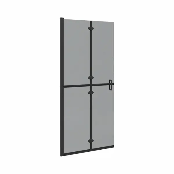 VidaXL Walk-In Duschwand Schwarz 90 X 6.5 X 190 Cm thumbnail
