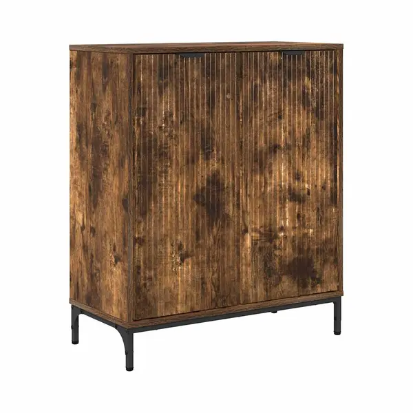 Sideboard Räuchereiche 69, 5 X 33 X 82 Cm Holzwerkstoff Vidaxl thumbnail