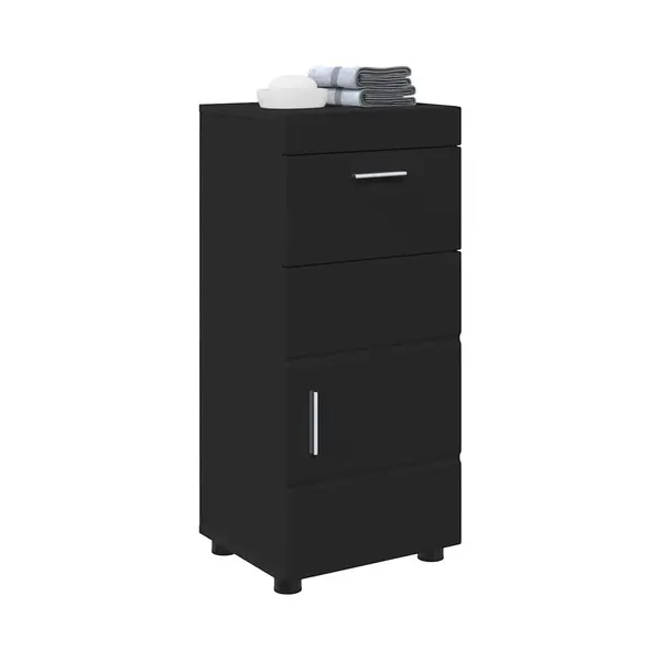 Badezimmerschrank-set Tulum Schwarz 37 X 31, 5 X 82 Cm Vidaxl thumbnail