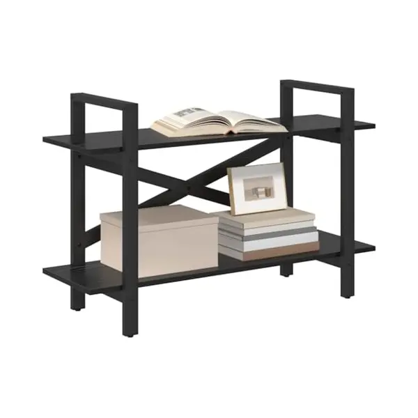 VidaXL Bücherregal Schwarz Eichen-Optik 100 X 33, 5 X 64 Cm thumbnail