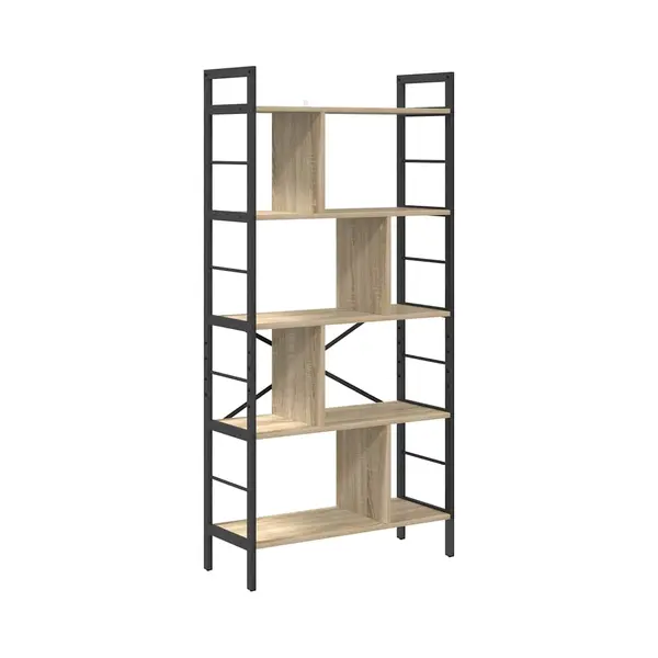 VidaXL Boekenplank Sonoma Eik 75 X 30 X 156 Cm Bewerkt Hout thumbnail