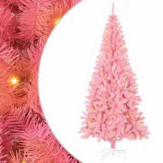 VidaXL Kerstboom Met 300 Led Met Standaard Roze 180 Cm Pvc