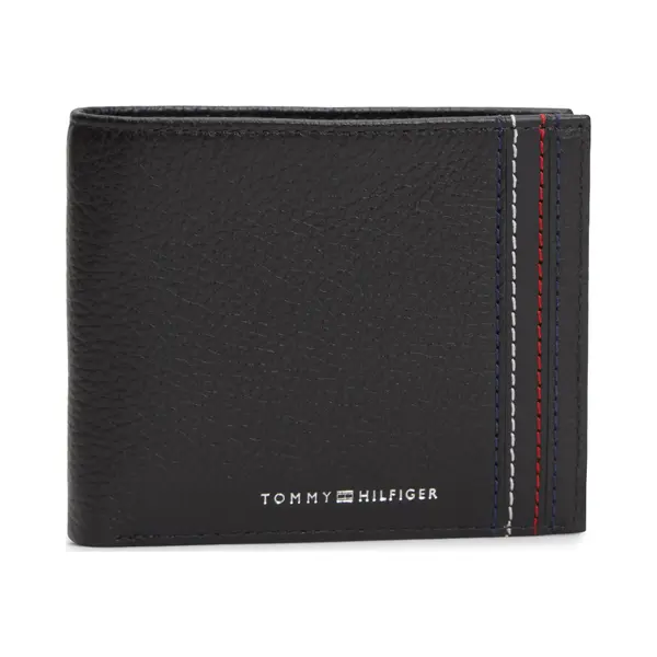 Tommy Hilfiger Herren Th Central Cc & Coin Am0am14233 Faltbare Brieftasche, Black (Black) thumbnail