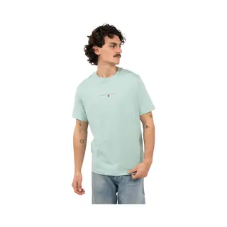 Tommy Hilfigervoor Mannen. MW0MW42363 Brand Love T-shirt Groen (L), Casual, Katoen, Korte Mouwen