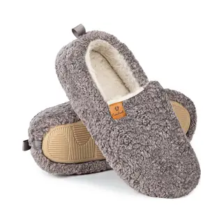 Pantoffels Dames - Sloffen - Maat 40/41 - Grijs - Anti-slip - Comfeet