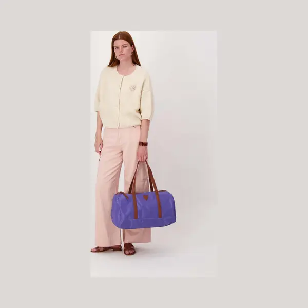 Zusss Weekendtas Met Hart Cornflower Blue Dames Tas thumbnail