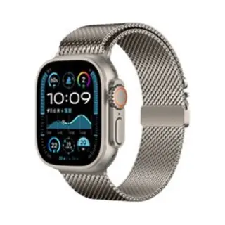 By Qubix Milanese Loop Band Met Klik-sluiting - Titanium Kleur - Geschikt Voor Apple Watch 38 Mm - 40 Mm - 41 Mm - 42 Mm