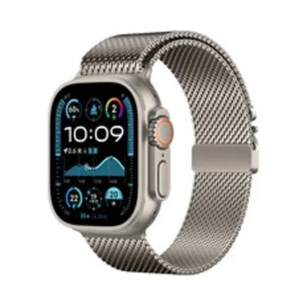 By Qubix Milanese Loop Band Met Klik-sluiting - Titanium Kleur - Geschikt Voor Apple Watch 38 Mm - 40 Mm - 41 Mm - 42 Mm thumbnail